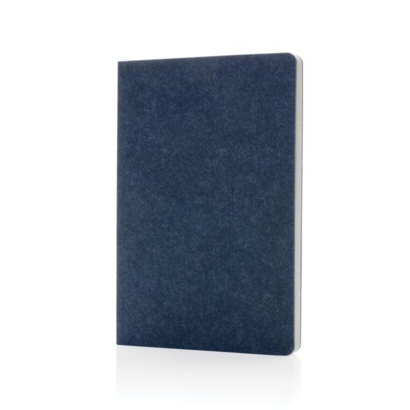 Phrase GRS certified recycled felt A5 notebook, blue