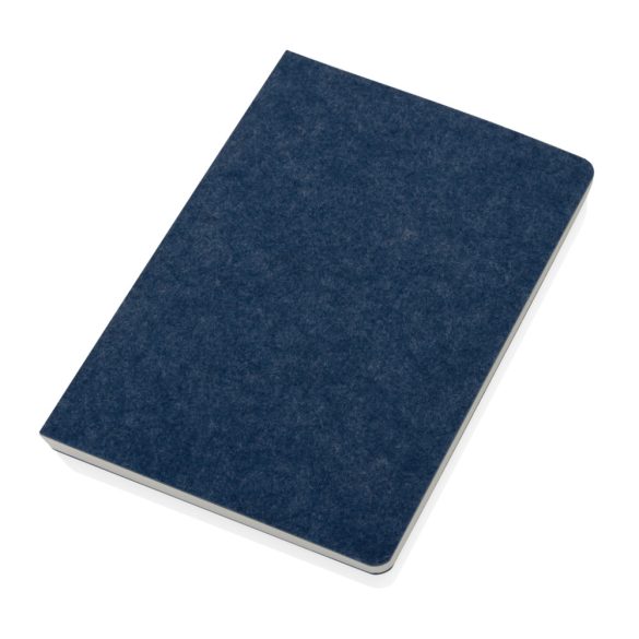 Phrase GRS certified recycled felt A5 notebook, blue