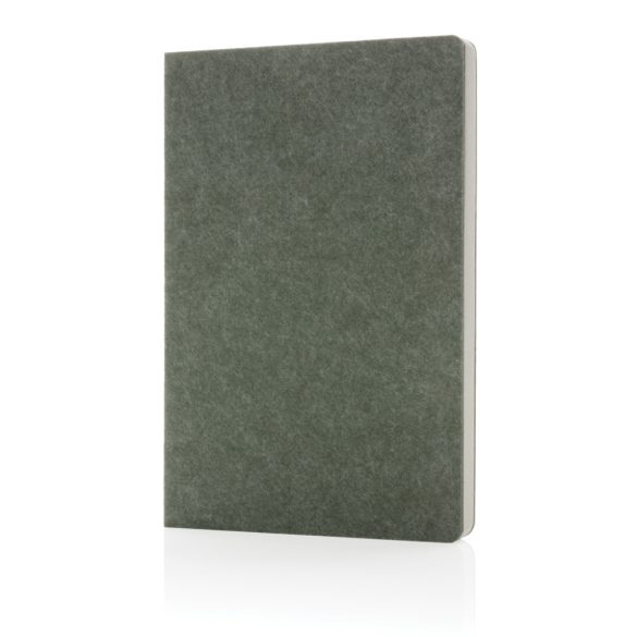 Phrase GRS certified recycled felt A5 notebook, green