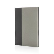 Words GRS certified RPET & Kraft A5 notebook, grey