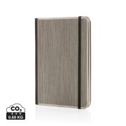Treeline A5 wooden cover deluxe notebook, grey