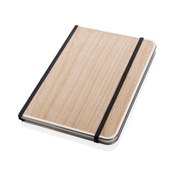 Treeline A5 wooden cover deluxe notebook, brown