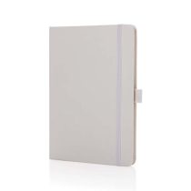 Sam A5 RCS certified bonded leather classic notebook, white