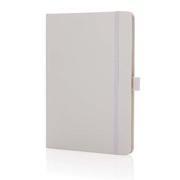 Sam A5 RCS certified bonded leather classic notebook, white