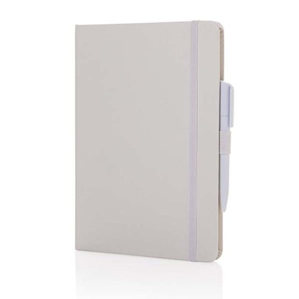 Sam A5 RCS certified bonded leather classic notebook, white