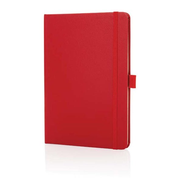 Sam A5 RCS certified bonded leather classic notebook, red