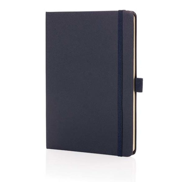 Sam A5 RCS certified bonded leather classic notebook, navy
