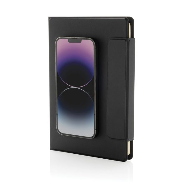 Stuart RCS certified RPU magnetic A5 portfolio, black