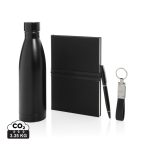   Swiss Peak RCS deluxe business gift set w/ water bottle, black