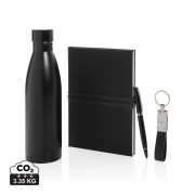   Swiss Peak RCS deluxe business gift set w/ water bottle, black