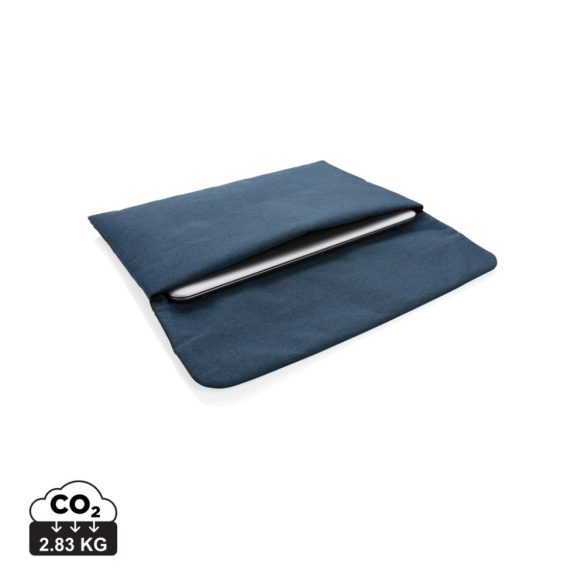 Magnetic closing 15.6" Laptop sleeve PVC free, blue