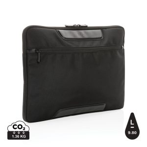 Swiss Peak AWARE™ RPET Voyager 15.6" laptop sleeve, black