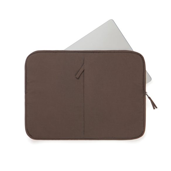 KENTO URBAN RCS recycled nylon 15.6 inch laptop sleeve, brown