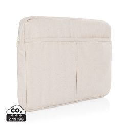   Laluka AWARE™ recycled cotton 15.6 inch laptop sleeve, off white