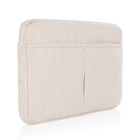 Laluka AWARE™ recycled cotton 15.6 inch laptop sleeve, off white