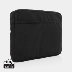   Laluka AWARE™ recycled cotton 15.6 inch laptop sleeve, black