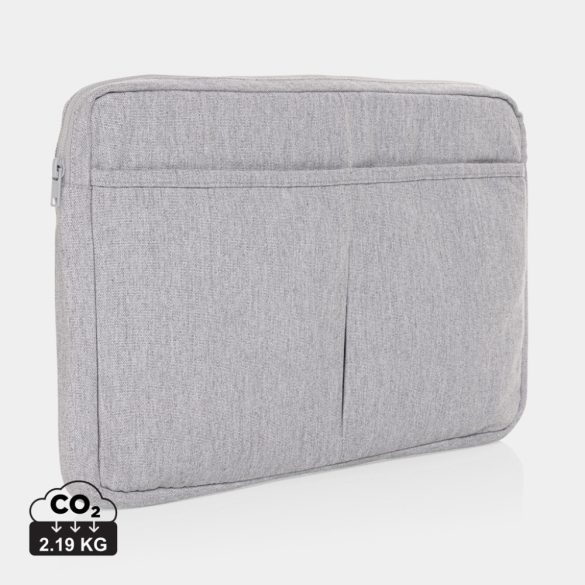 Laluka AWARE™ recycled cotton 15.6 inch laptop sleeve, grey