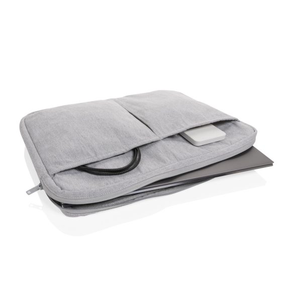 Laluka AWARE™ recycled cotton 15.6 inch laptop sleeve, grey