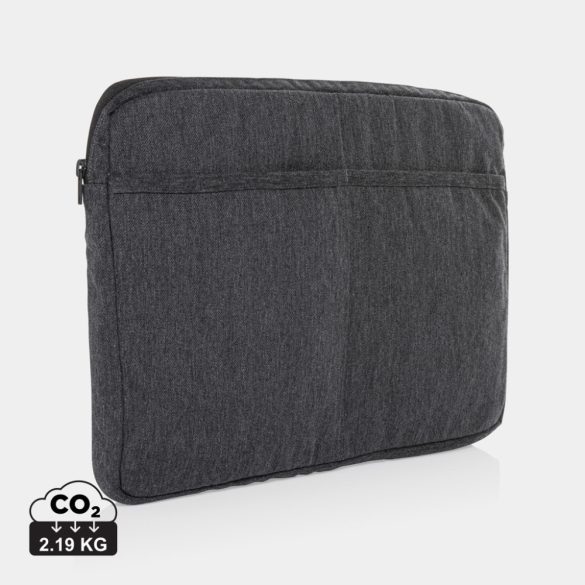 Laluka AWARE™ recycled cotton 15.6 inch laptop sleeve, anthracite