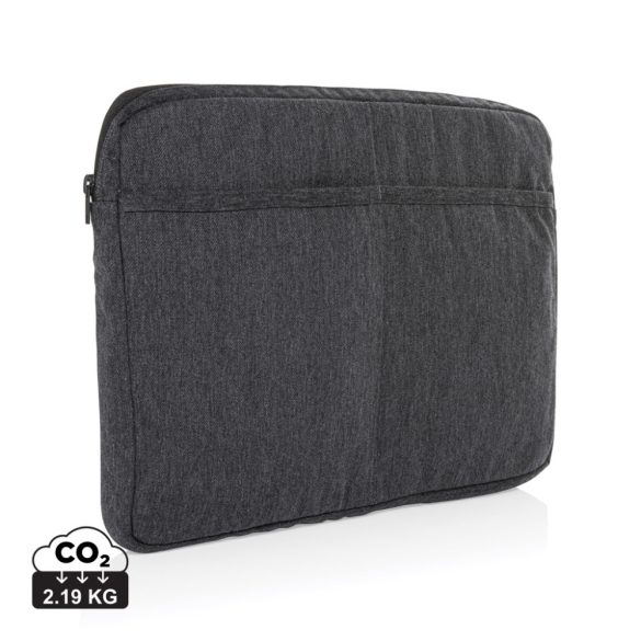 Laluka AWARE™ recycled cotton 15.6 inch laptop sleeve, anthracite