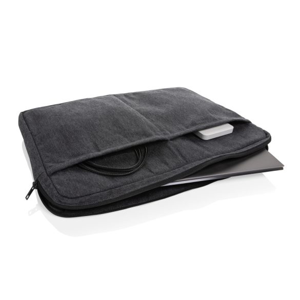 Laluka AWARE™ recycled cotton 15.6 inch laptop sleeve, anthracite