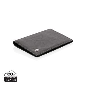 RFID anti-skimming passport holder, black