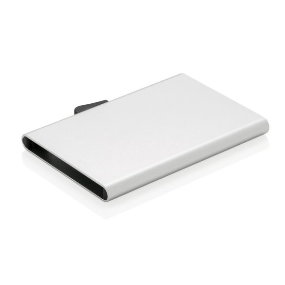 C-Secure aluminium RFID card holder, silver