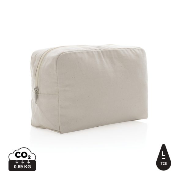 Impact Aware™ 285 gsm rcanvas toiletry bag undyed, off white