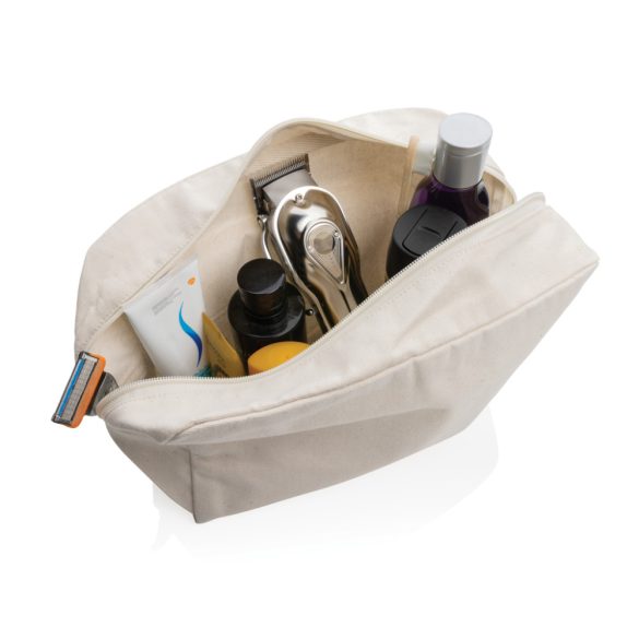 Impact Aware™ 285 gsm rcanvas toiletry bag undyed, off white