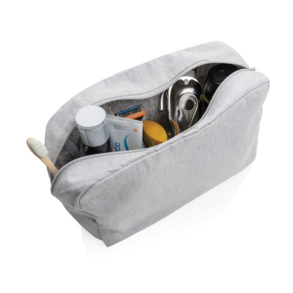 Impact Aware™ 285 gsm rcanvas toiletry bag undyed, grey