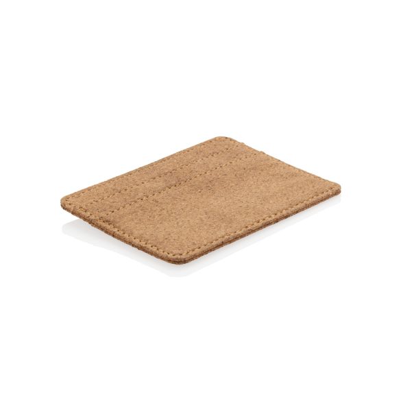Cork secure RFID slim wallet, brown