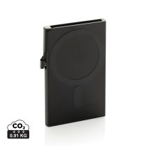 Standard aluminium RFID magnetic phone cardholder, black