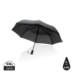   21" Impact AWARE™ RPET 190T mini auto open umbrella, black