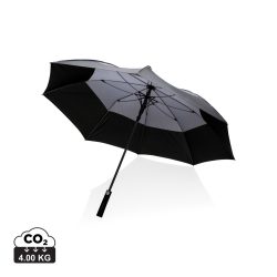   27" Impact AWARE™ RPET 190T auto open stormproof umbrella, anthracite