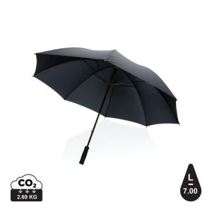 30" Impact AWARE™ RPET 190T Storm proof umbrella, black