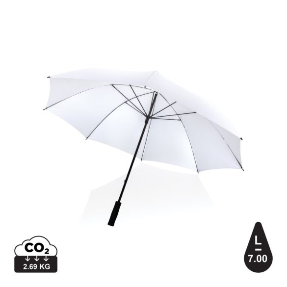 30" Impact AWARE™ RPET 190T Storm proof umbrella, white