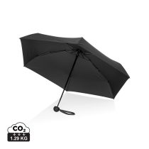   19.5" Aware™ RPET super mini manual 190T Pongee umbrella, black