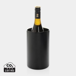 Vino RCS certified recycled stainless steel wine bucket, black