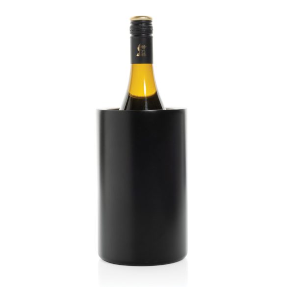 Vino RCS certified recycled stainless steel wine bucket, black