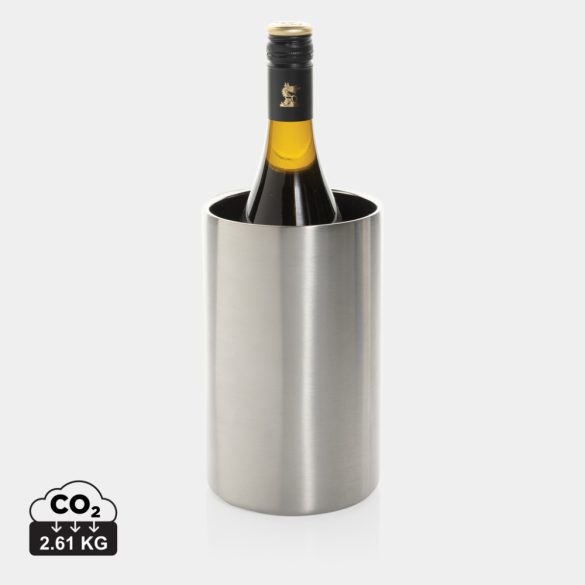 Vino RCS certified recycled stainless steel wine bucket, silver