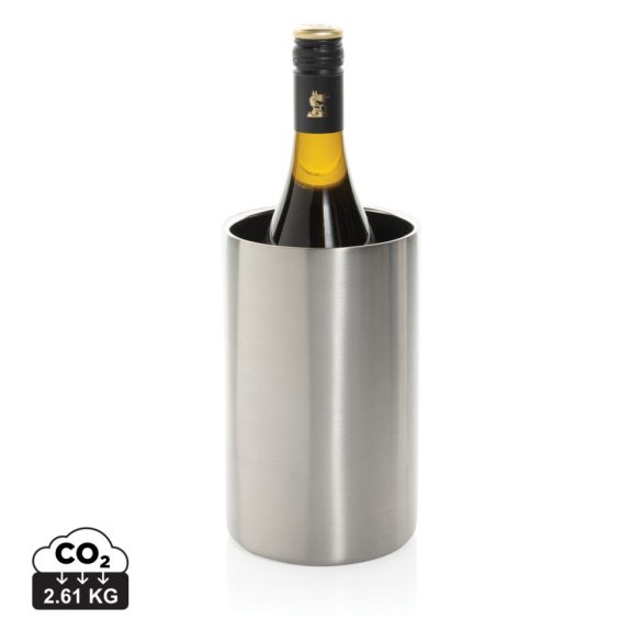 Vino RCS certified recycled stainless steel wine bucket, silver