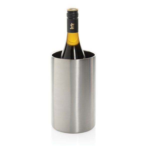 Vino RCS certified recycled stainless steel wine bucket, silver