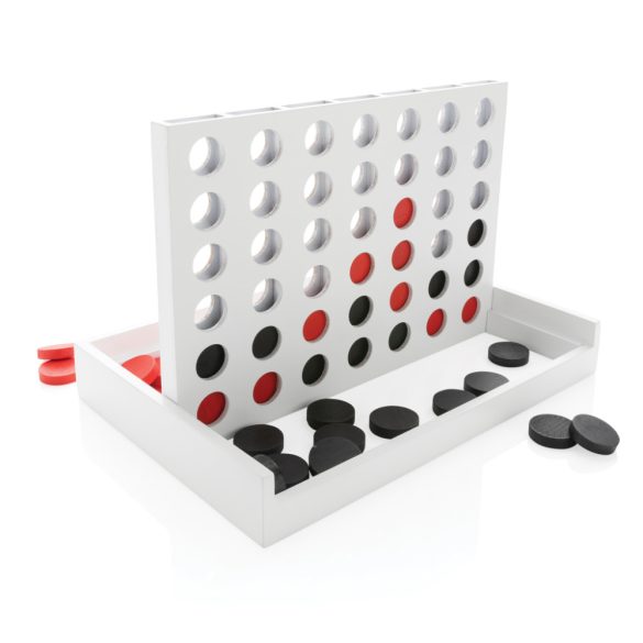 FSC® Connect four wooden game, white