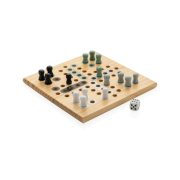 Claire wooden Ludo game, brown