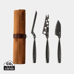 BOSKA Cheese Knife Set Monaco+ Black, black