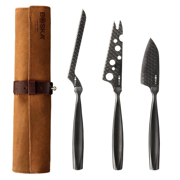 BOSKA Cheese Knife Set Monaco+ Black, black