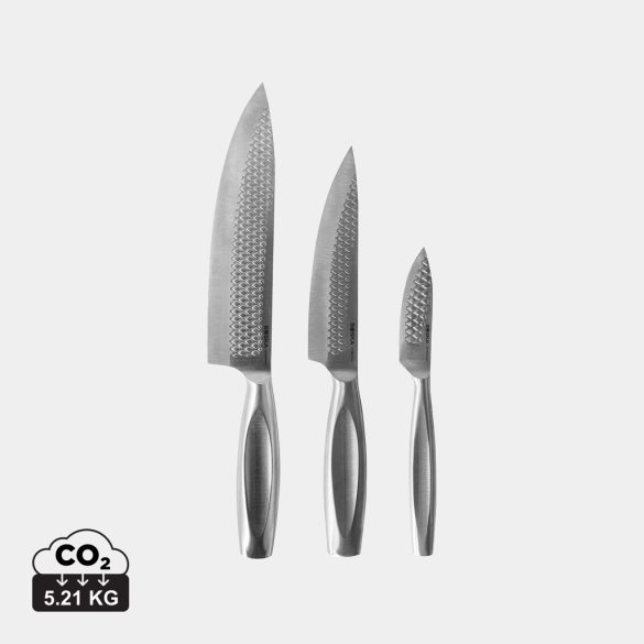 BOSKA Kitchen Knives Monaco+, set of 3, steel