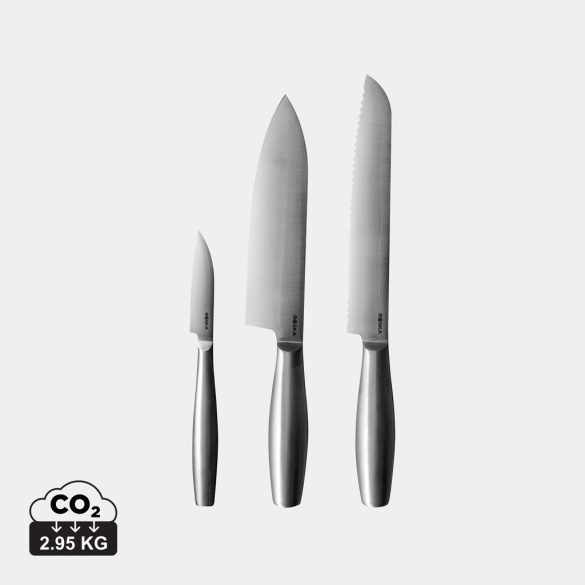 BOSKA Kitchen Knives Copenhagen, set of 3, steel