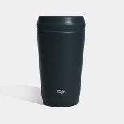   Topl Recycled Steel To Go Tumbler Patented 360 Lid 354ml, grey