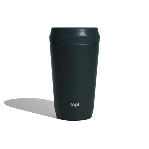 Topl Recycled Steel To Go Tumbler Patented 360 Lid 354ml, grey